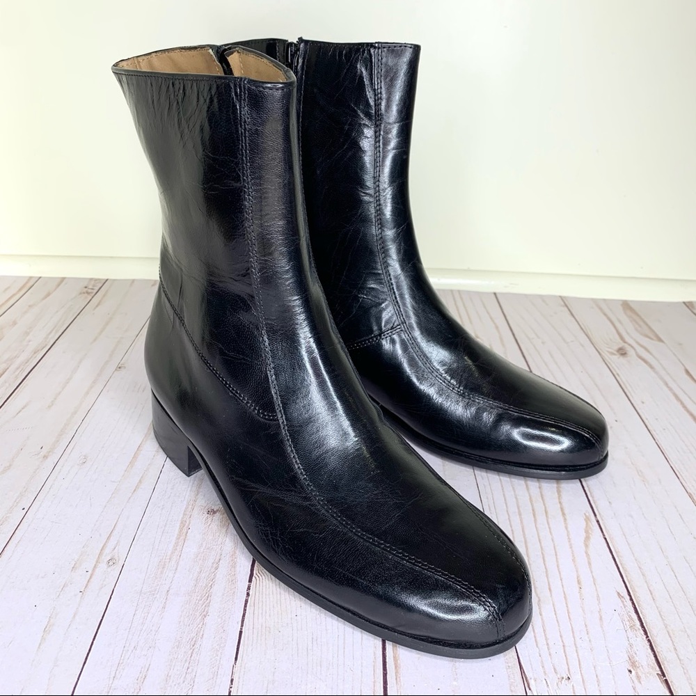 Nunn Bush Black Men’s Bristol Leather Ankle Boots Classic Dress/Casual Boots NEW